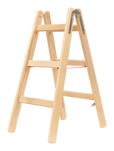 Hymer Holz - Sprossenstehleiter 71410, beidseitig begehbar - Topleiter