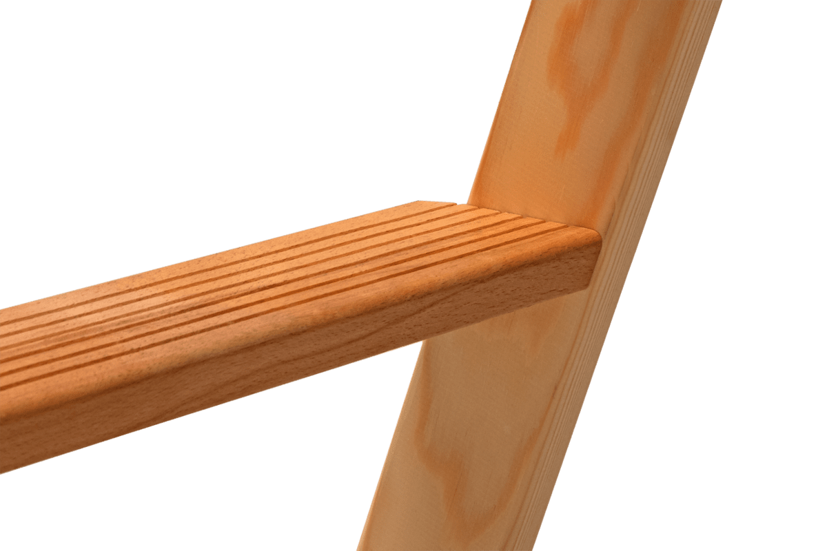 Hymer Holz - Stufenstehleiter 71499, beidseitig begehbar - Topleiter