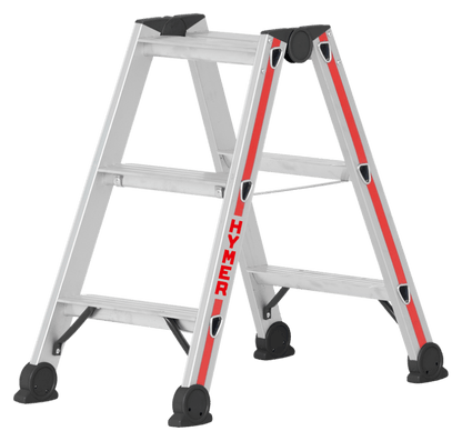 Hymer Stufenstehleiter 4024, beidseitig begehbar - Topleiter