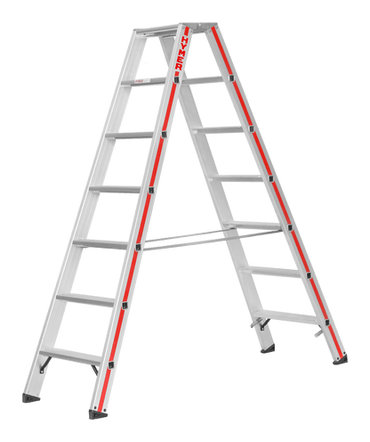 Stufenstehleiter 8024, beidseitig begehbar - Topleiter
