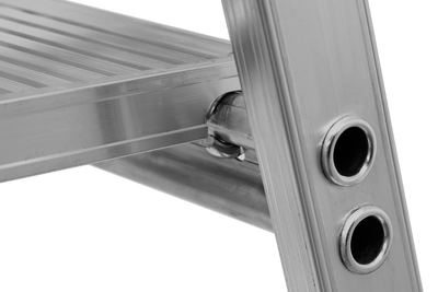 Stufenstehleiter 8226 mit Plattform und Rollen, einseitig begehbar - Topleiter