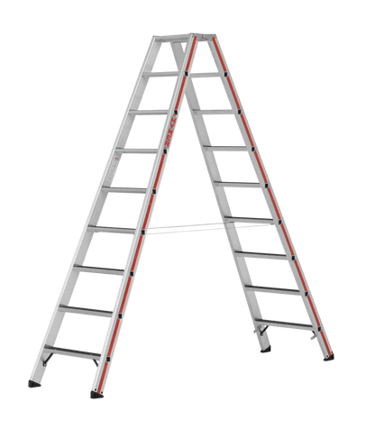 Stufenstehleiter 8624 R13, beidseitig begehbar - Topleiter
